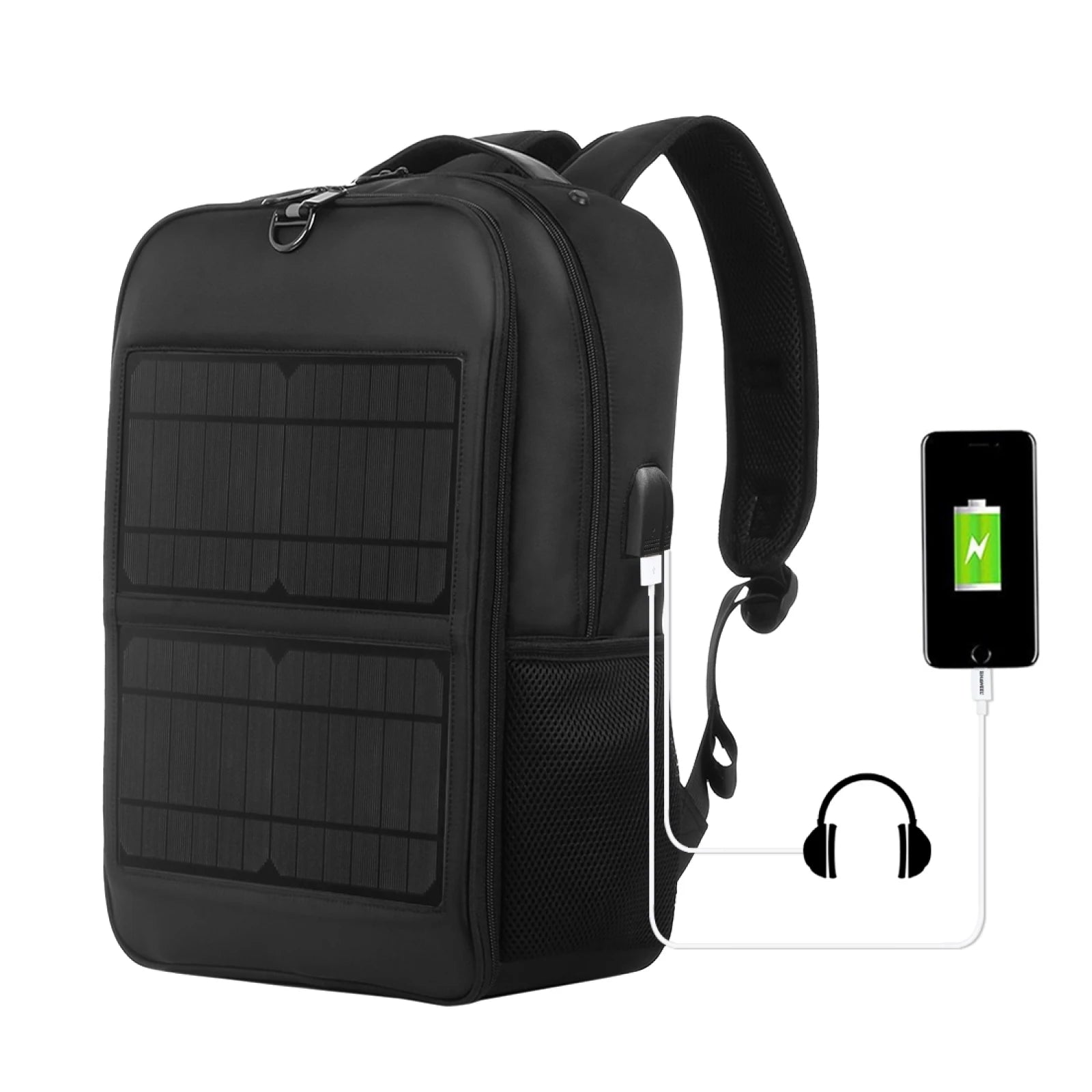 Solar Charging Backpack – 14W Solar Panel